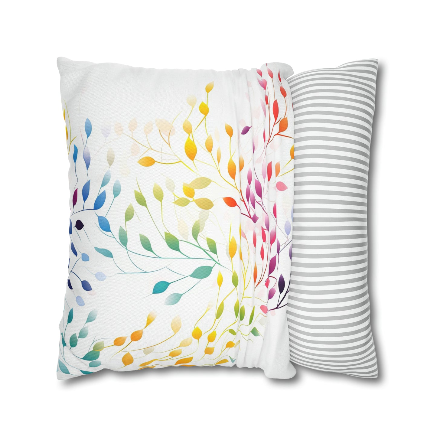 Prismatic Vines Square Pillow Case