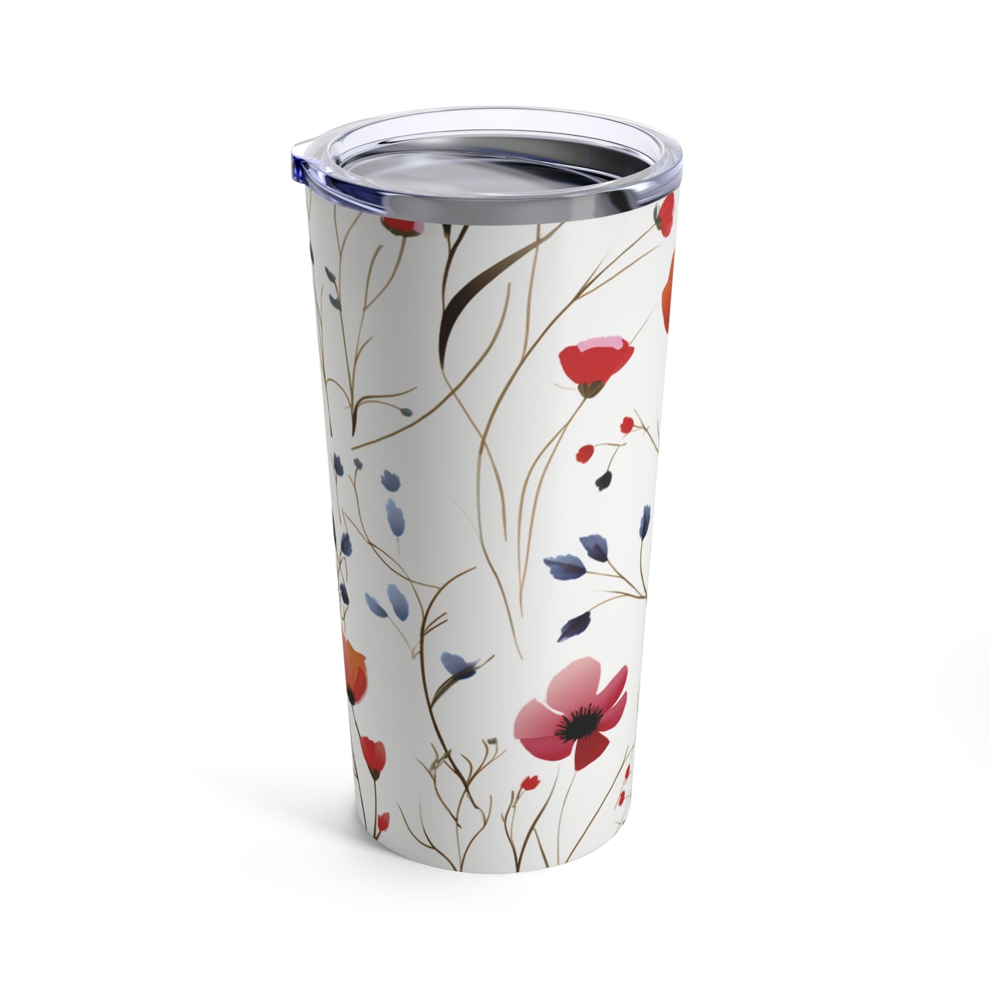 Coral Wildflowers Tumbler 20oz