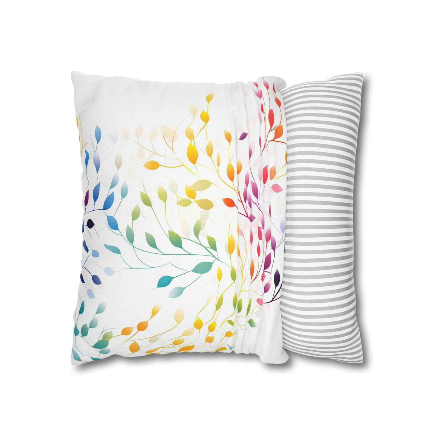 Prismatic Vines Square Pillow Case