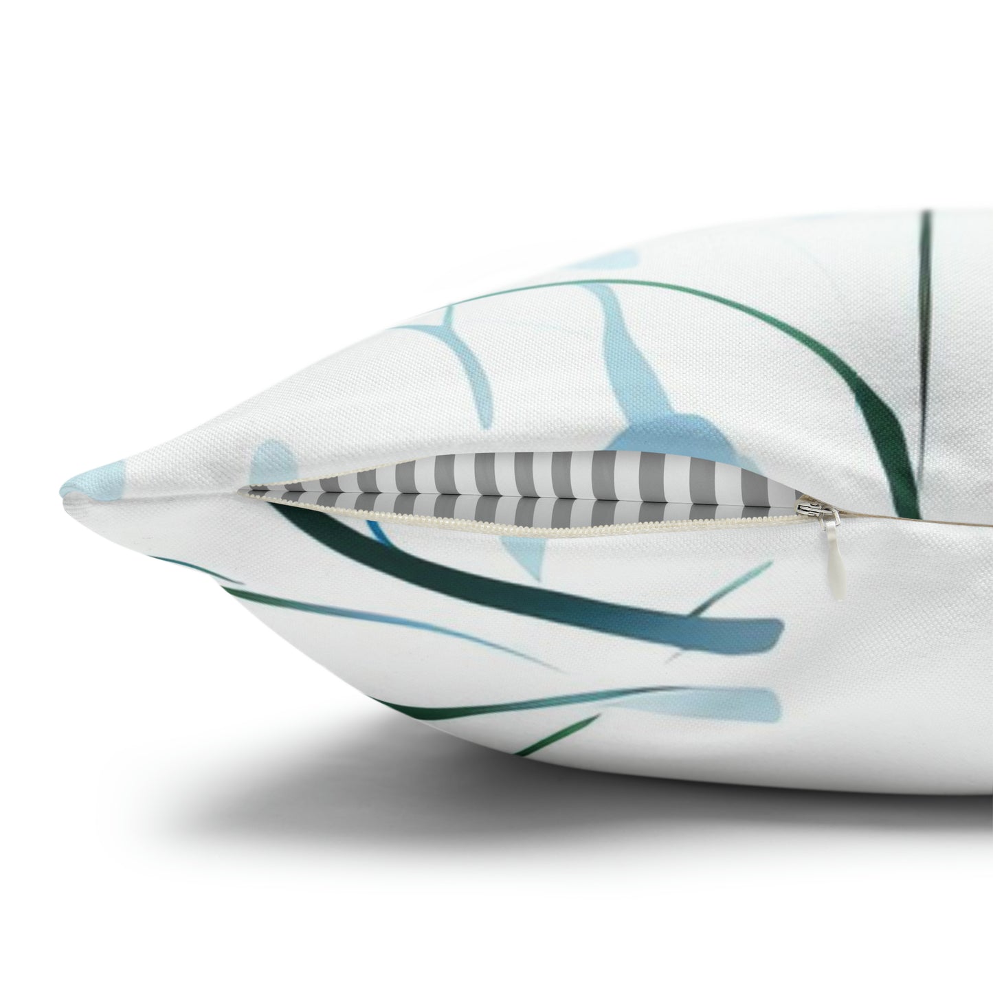 Dainty Sky Blue Wildflowers Square Pillow Case