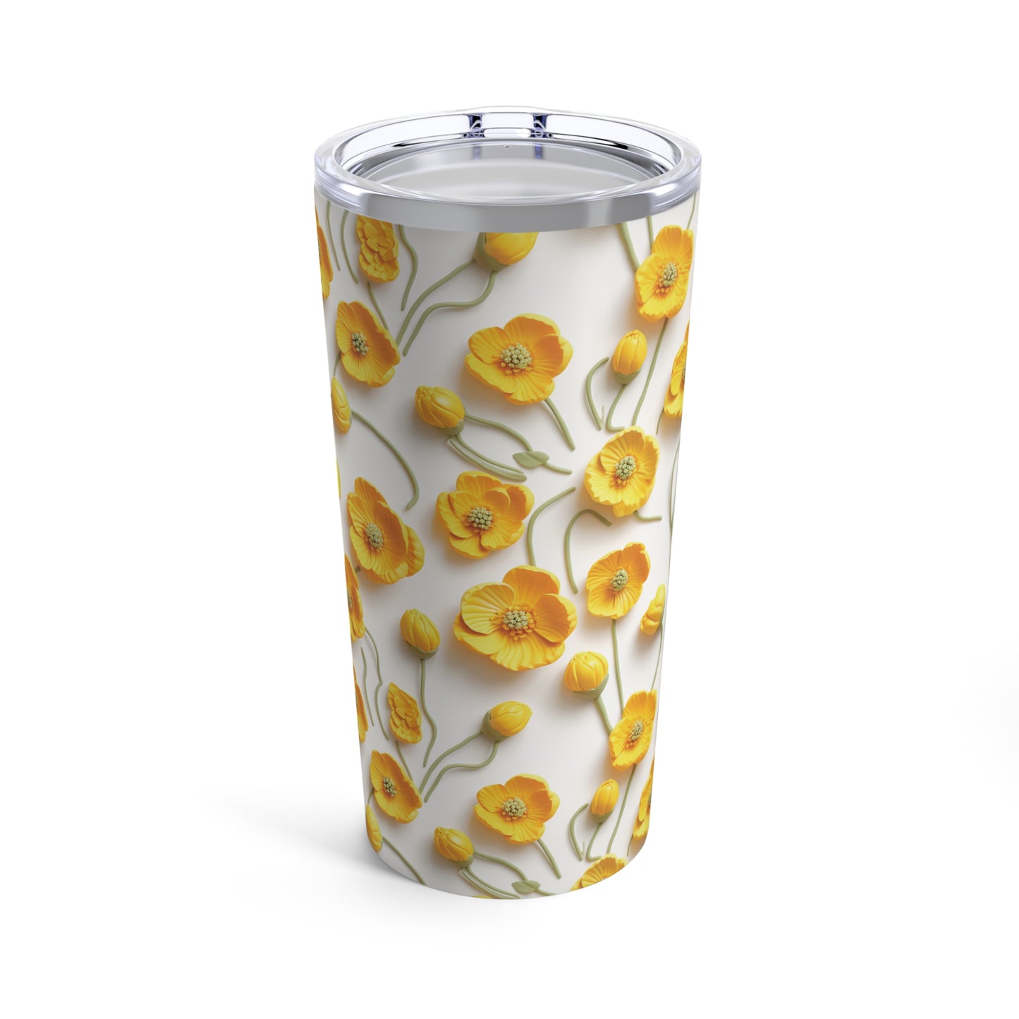 Sculpted Buttercups Tumbler 20oz