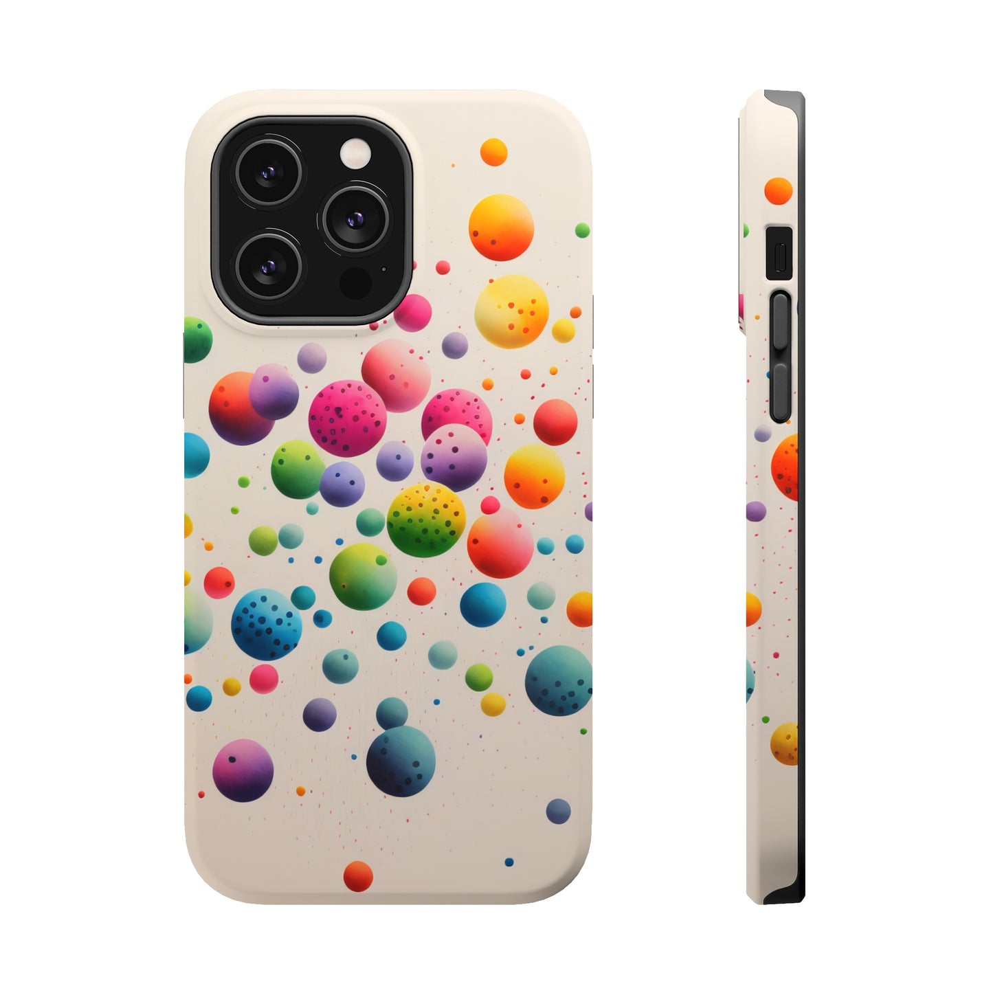 Rainbow Dots MagSafe Tough iPhone Case