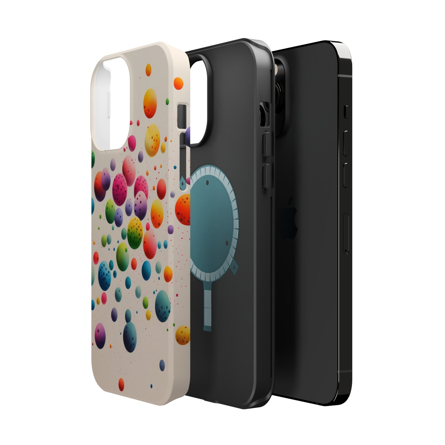 Rainbow Dots MagSafe Tough iPhone Case