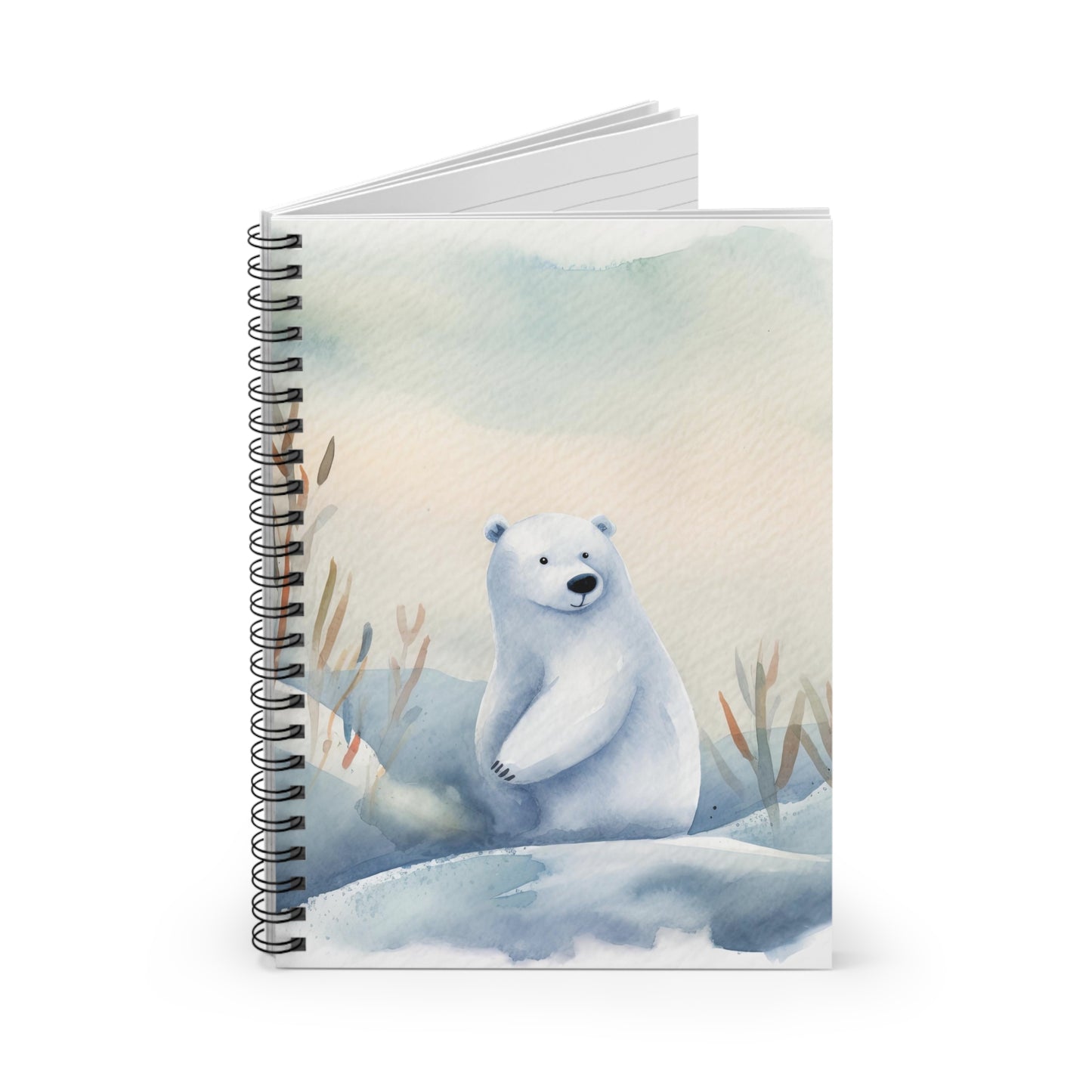 Polar Bear Spiral Notebook - Ruled Line