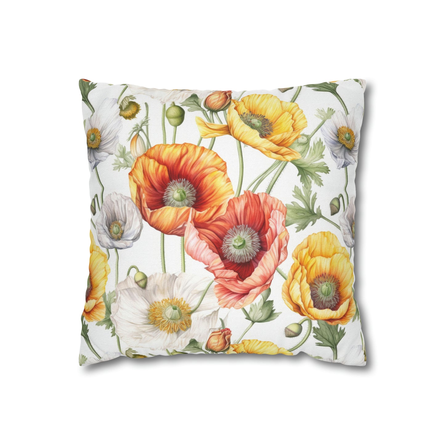 Iceland Poppies Square Pillow Case