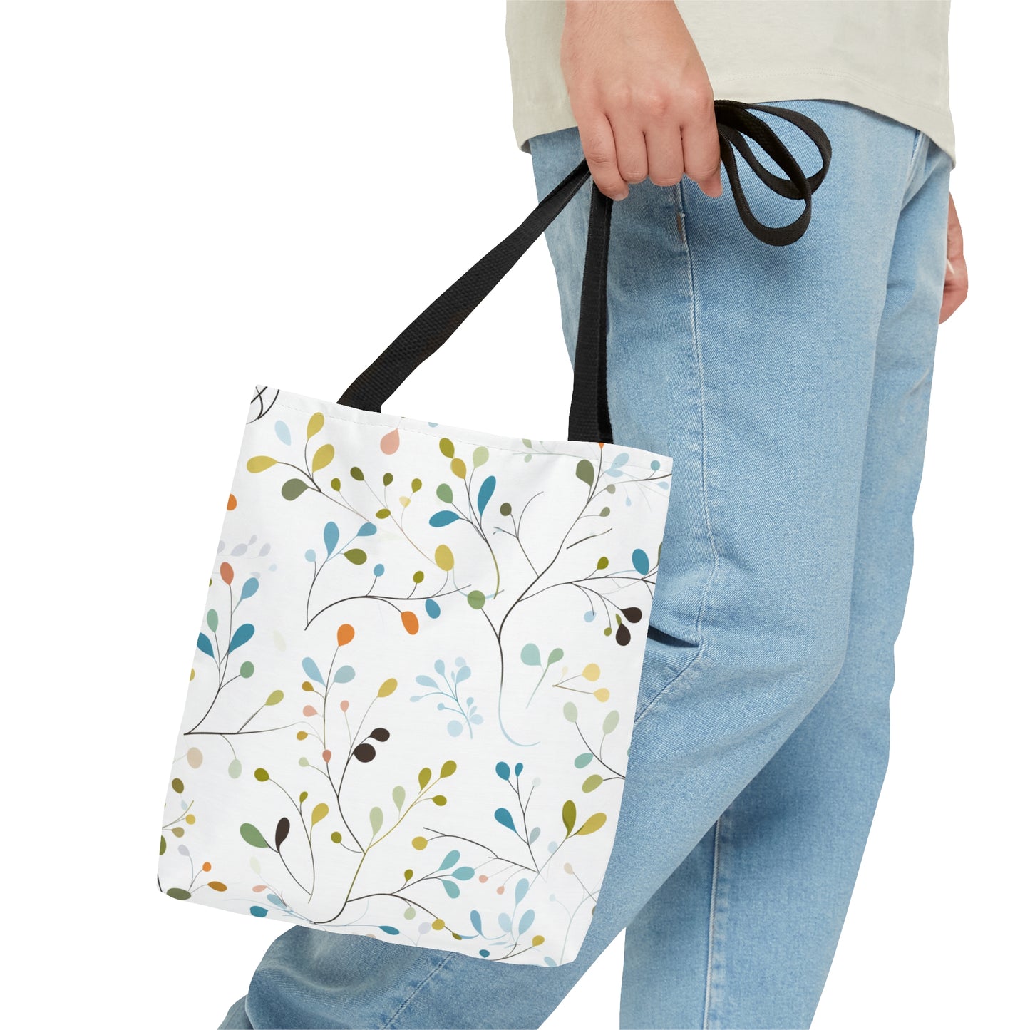 Pastel Vines Tote Bag