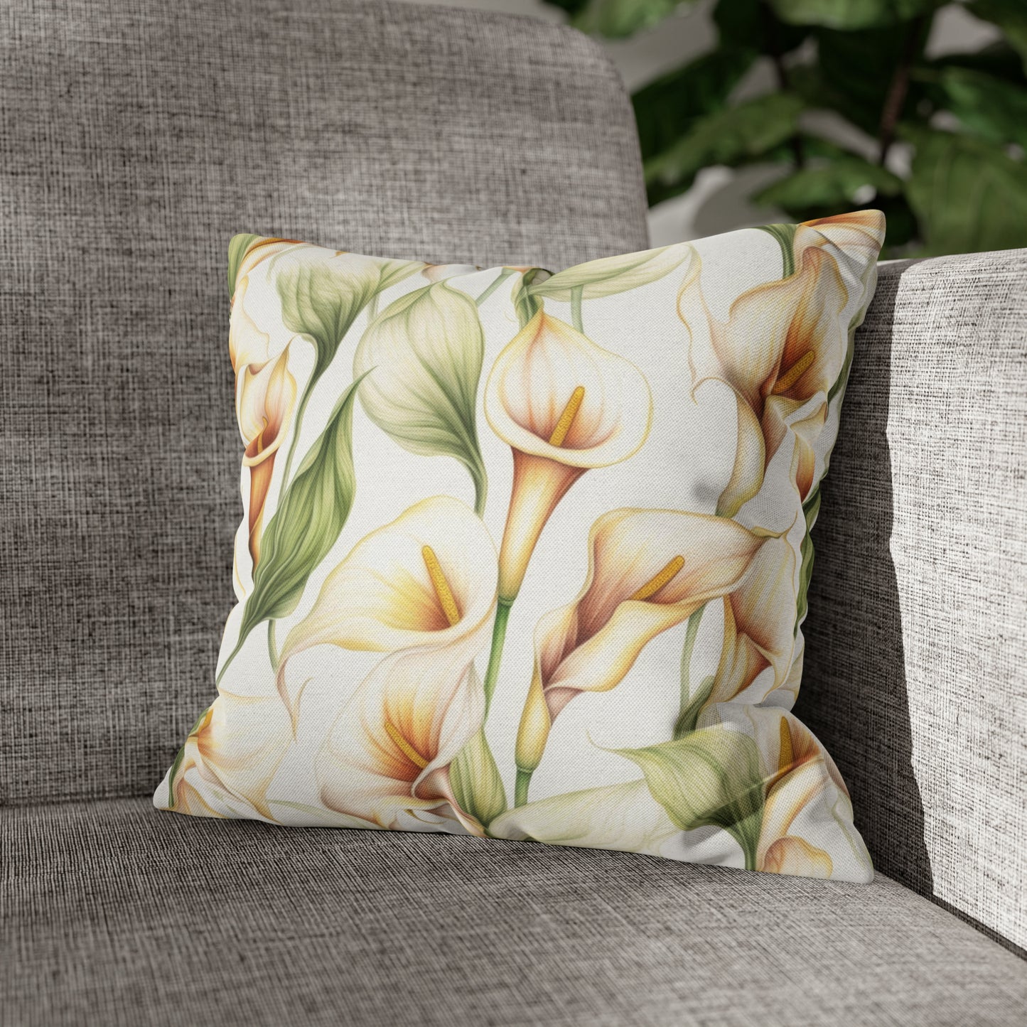 Calla Lily Square Pillow Case