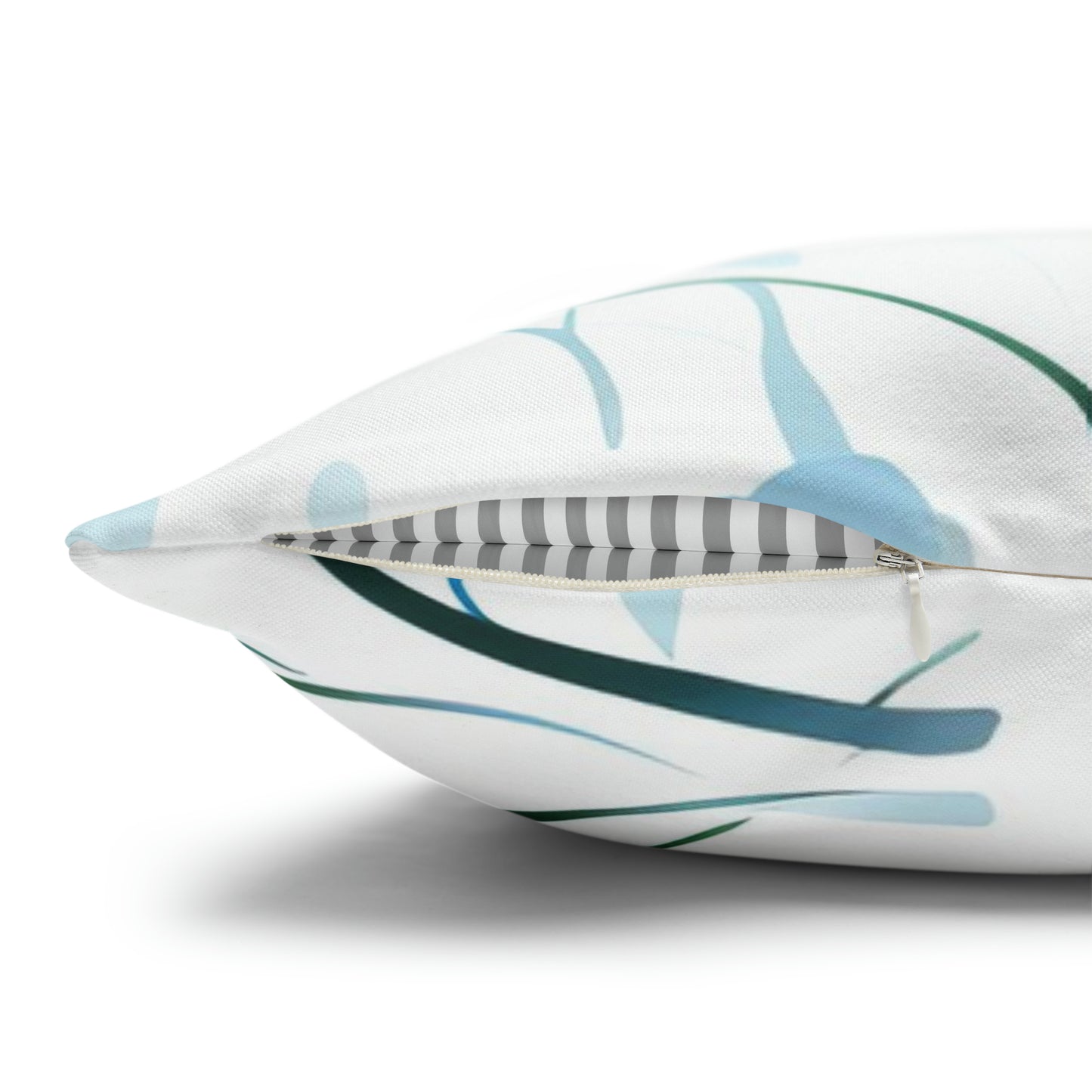 Dainty Sky Blue Wildflowers Square Pillow Case