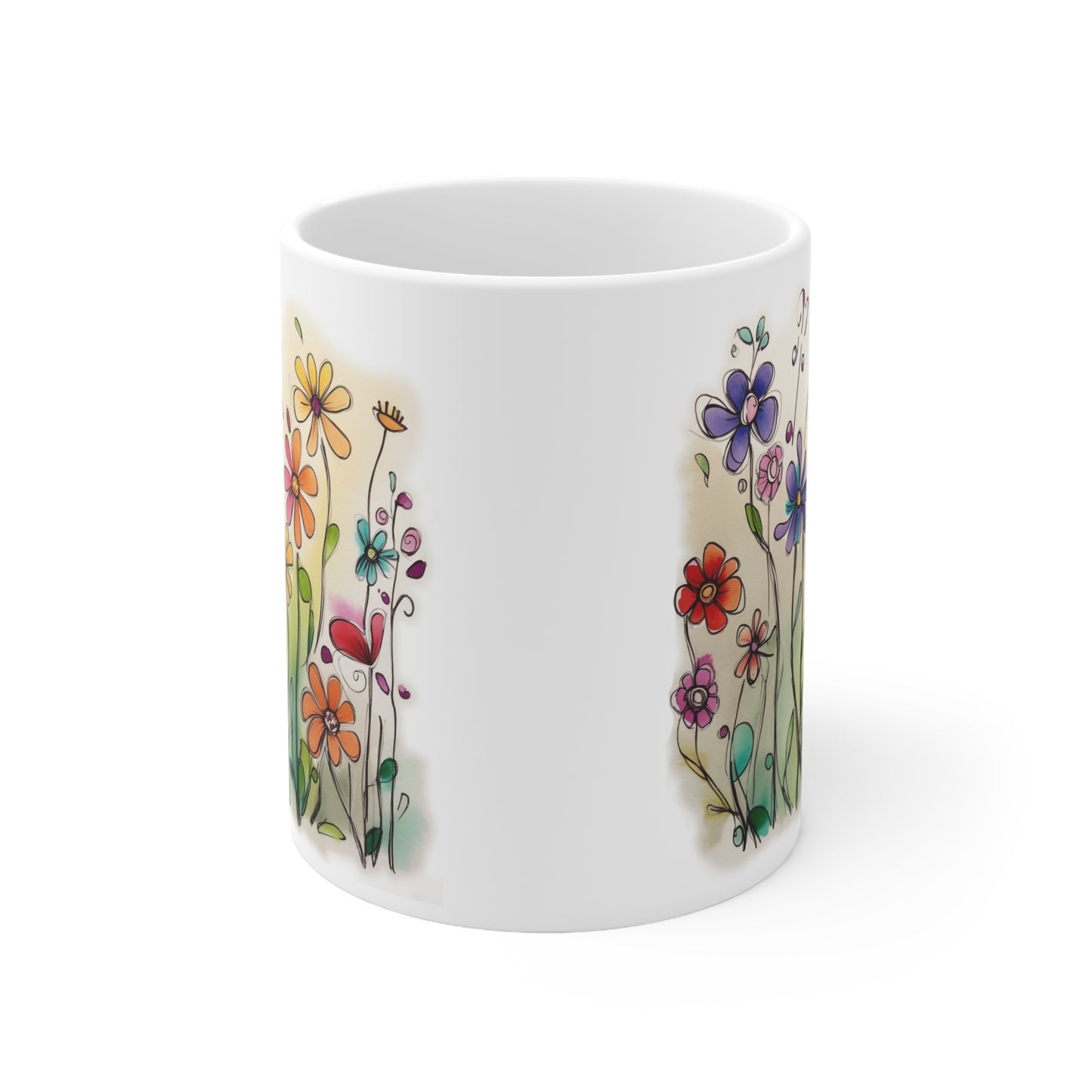 Whimsical Wildflowers 11oz Mug