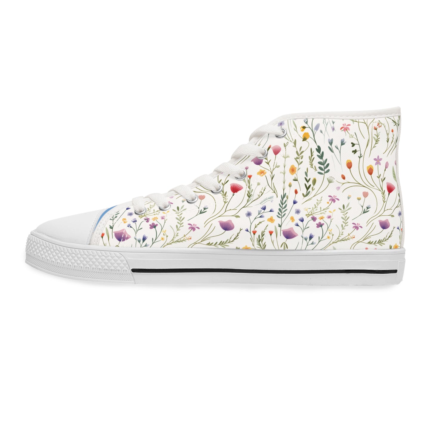 Dainty Wildflowers Women's High Top Sneakers