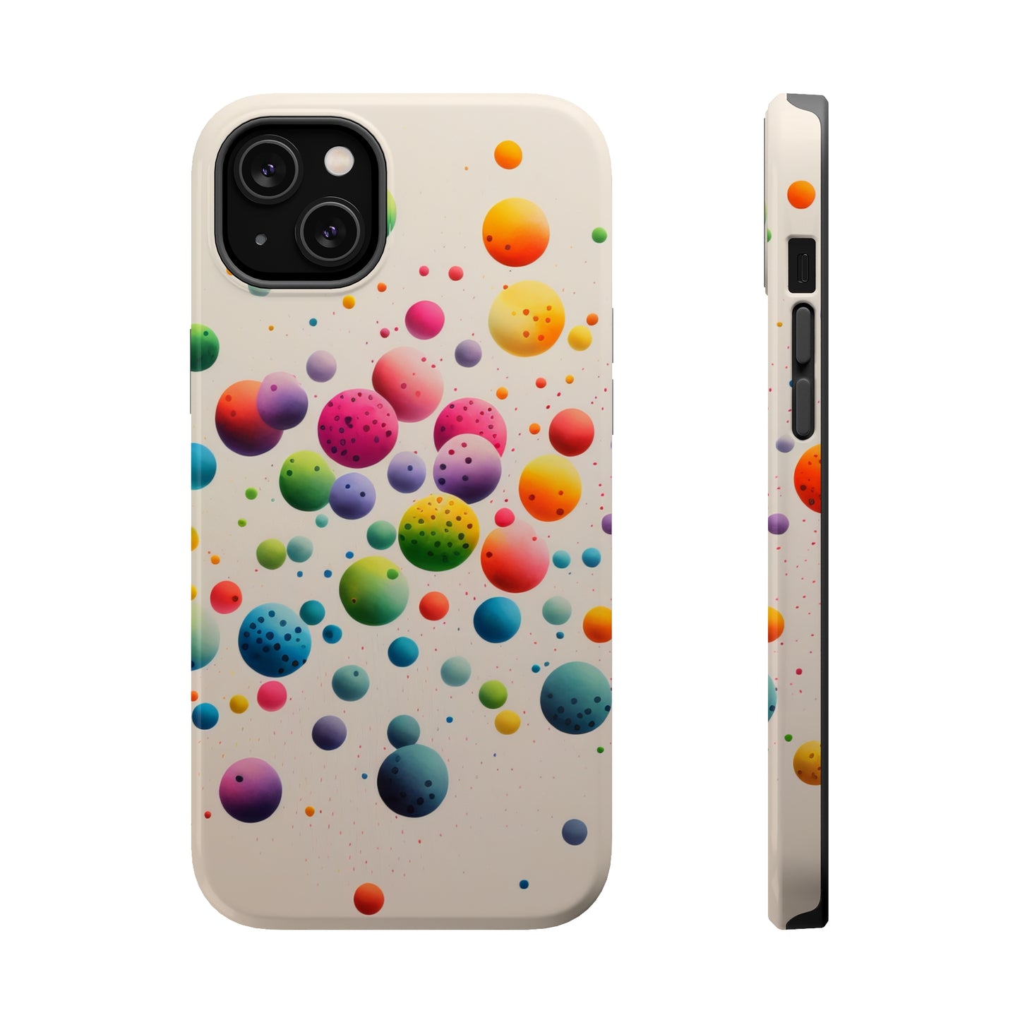 Rainbow Dots MagSafe Tough iPhone Case
