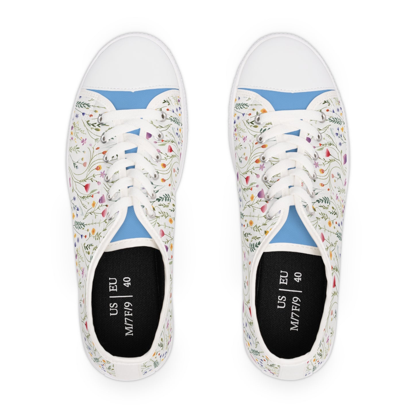 Dainty Wildflowers Women's Low Top Sneakers