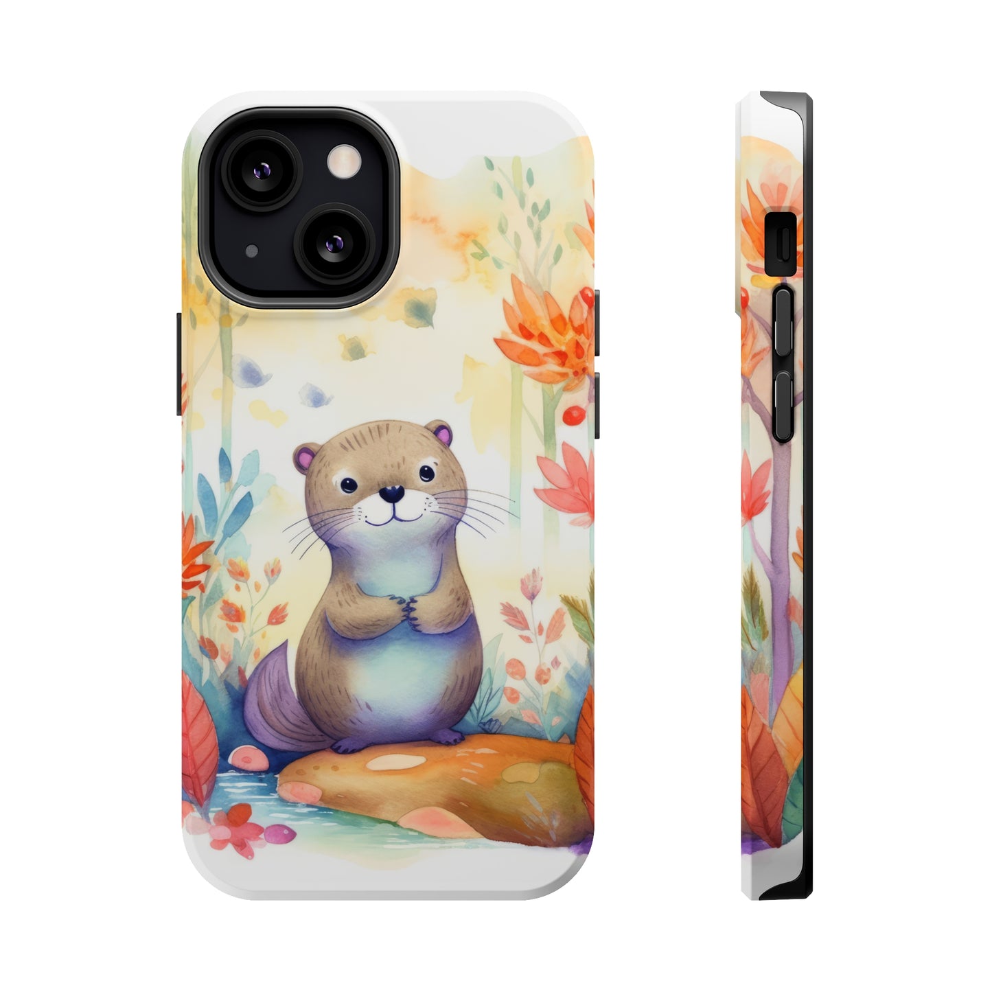 Cute Otter MagSafe Tough iPhone Case