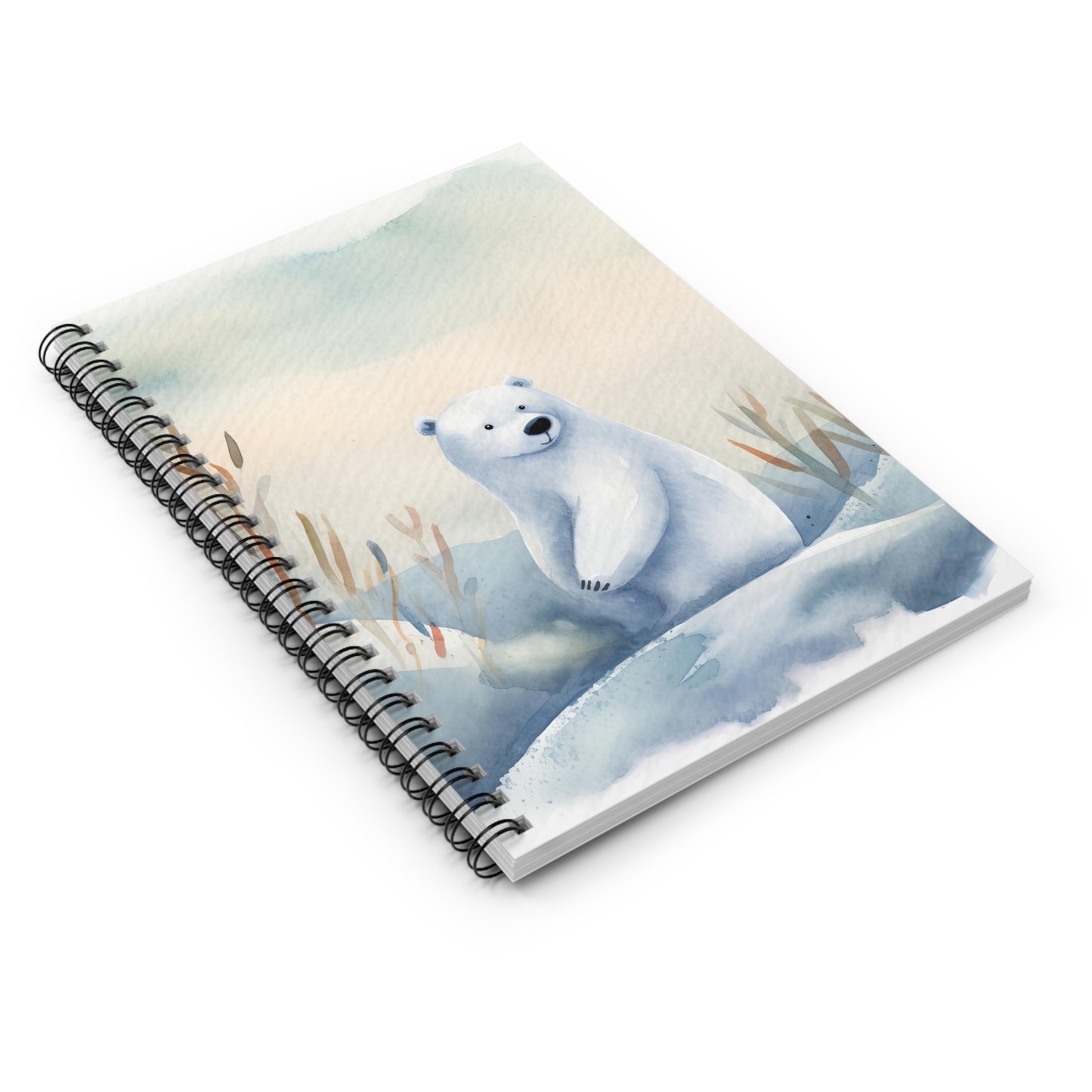 Polar Bear Spiral Notebook - Ruled Line