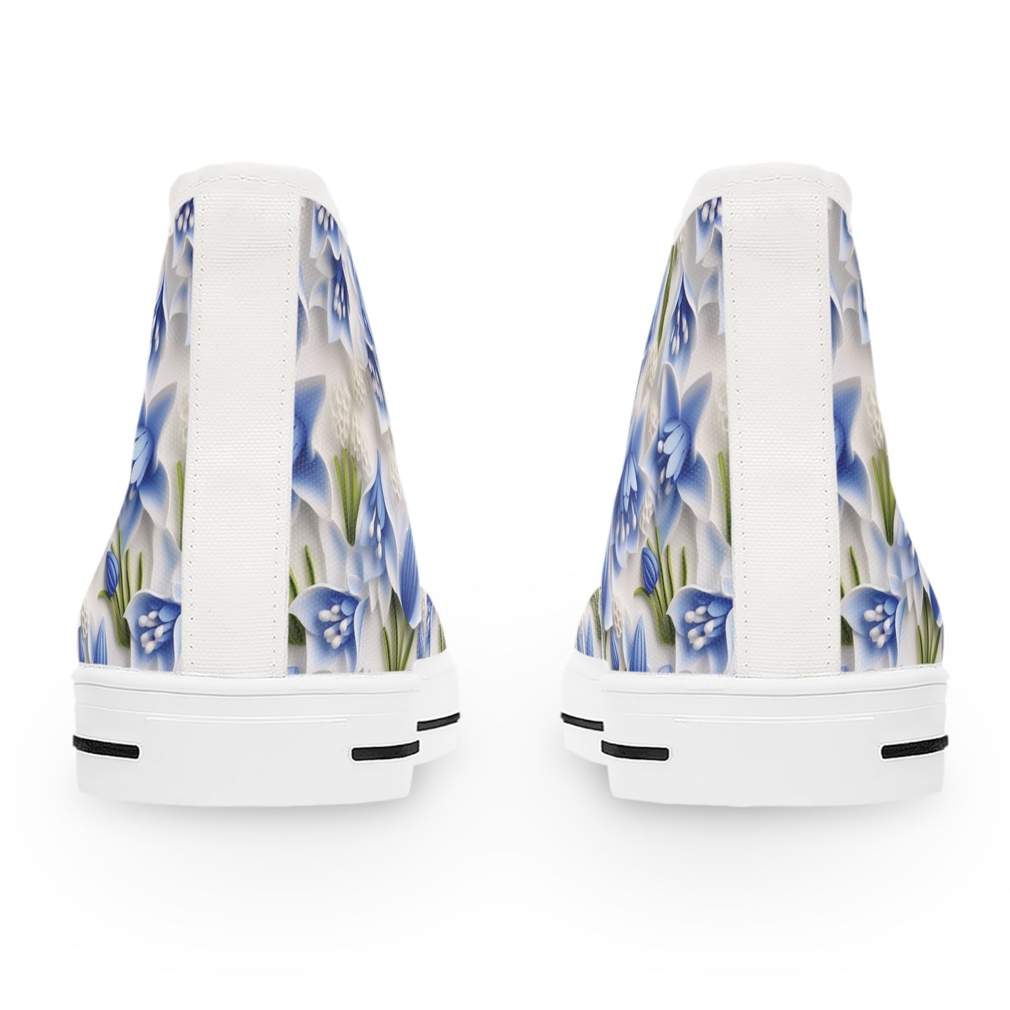 Sculpted Bluebells Women's High Top Sneakers