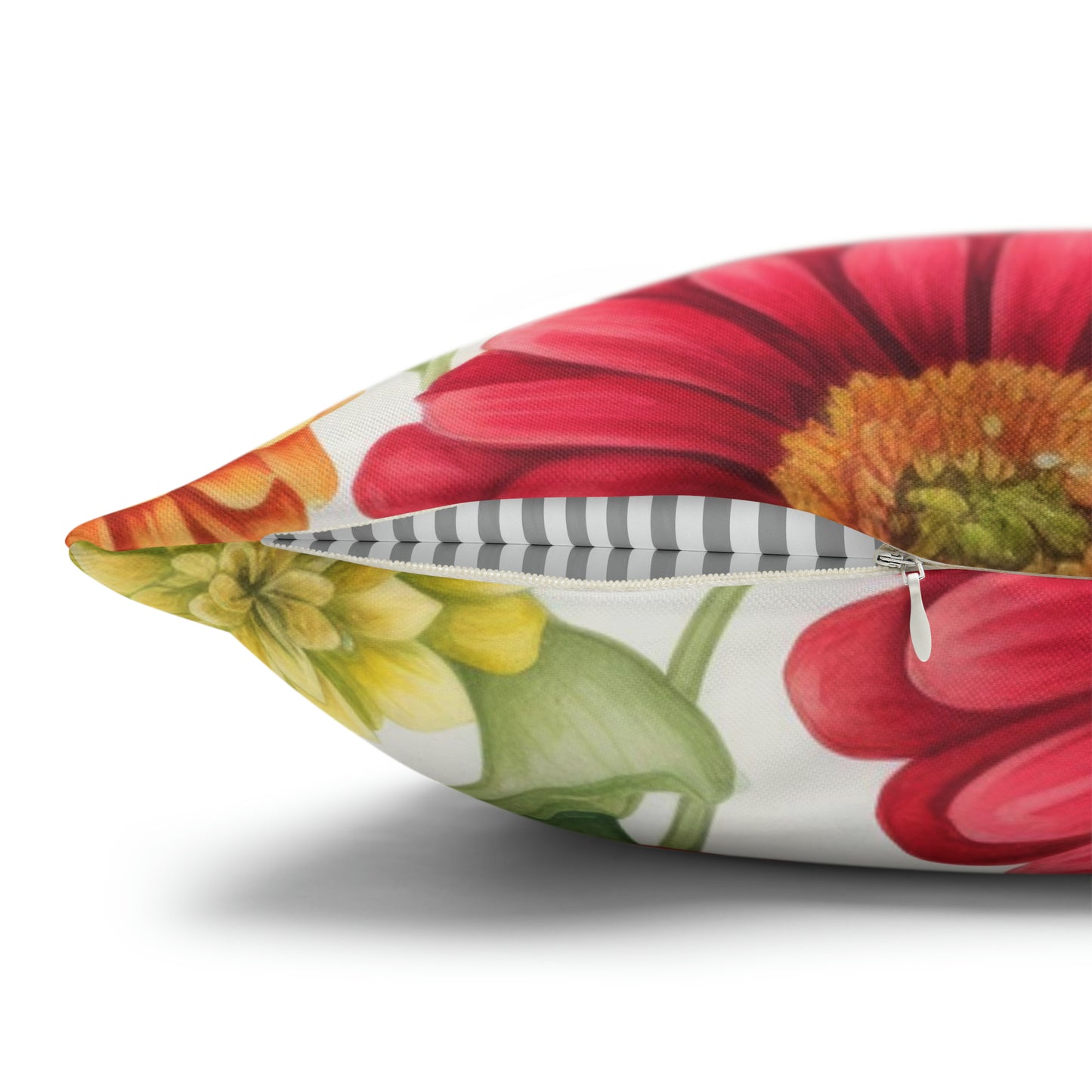 Zinnias Square Pillow Case