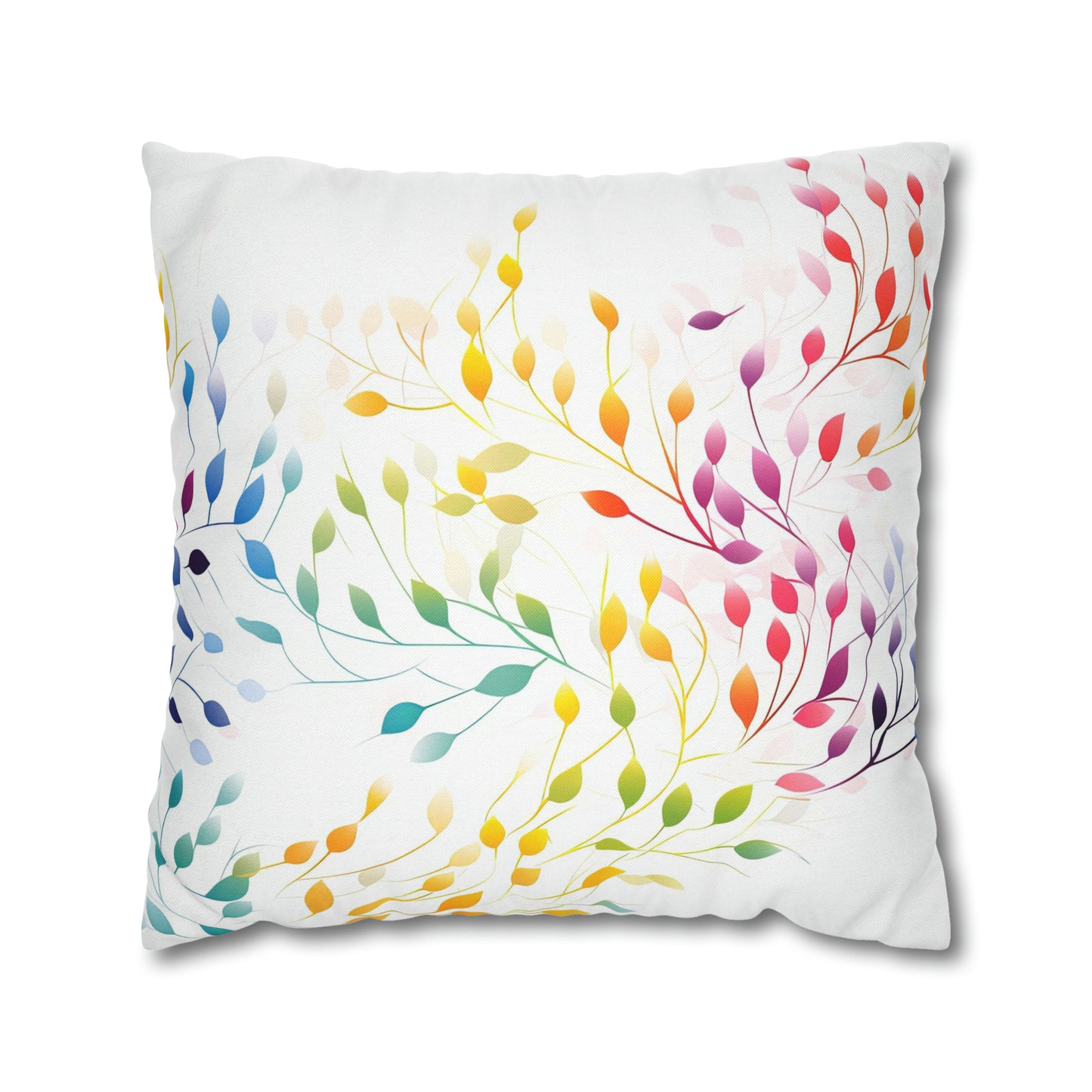 Prismatic Vines Square Pillow Case