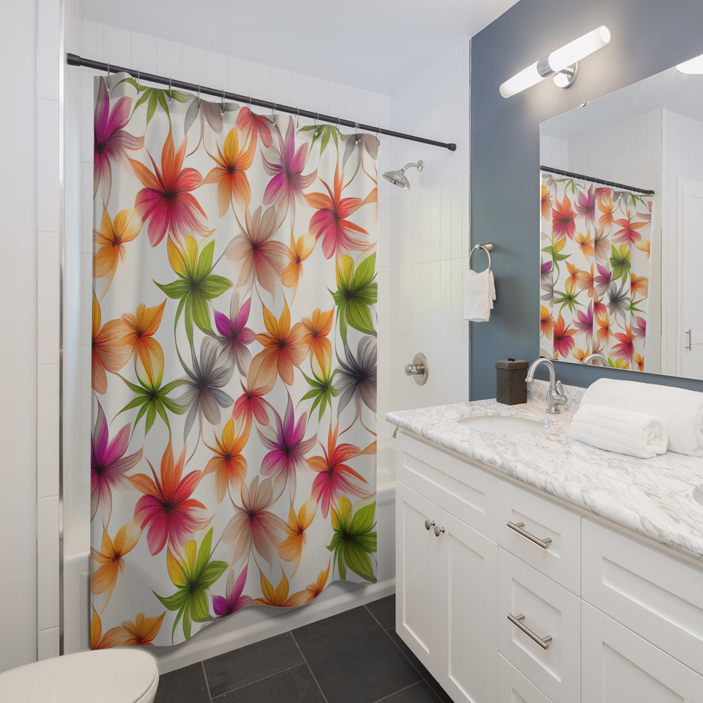 Floral Burst Shower Curtain