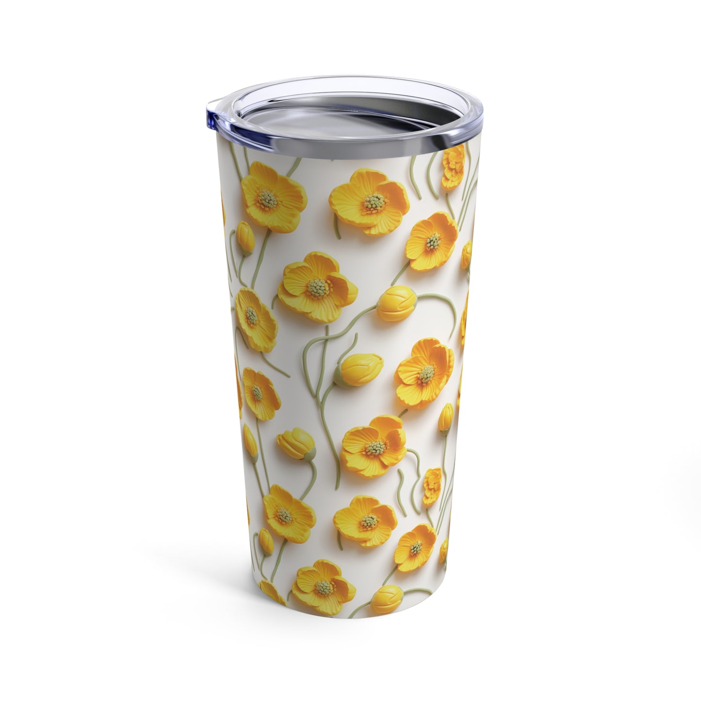 Sculpted Buttercups Tumbler 20oz