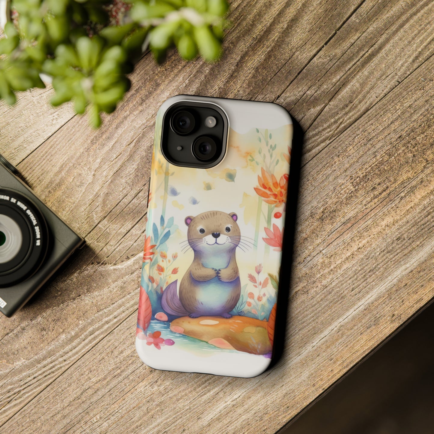 Cute Otter MagSafe Tough iPhone Case