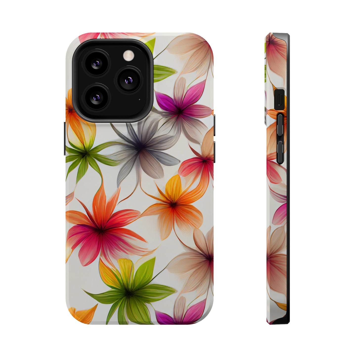 Floral Burst MagSafe Tough iPhone Case