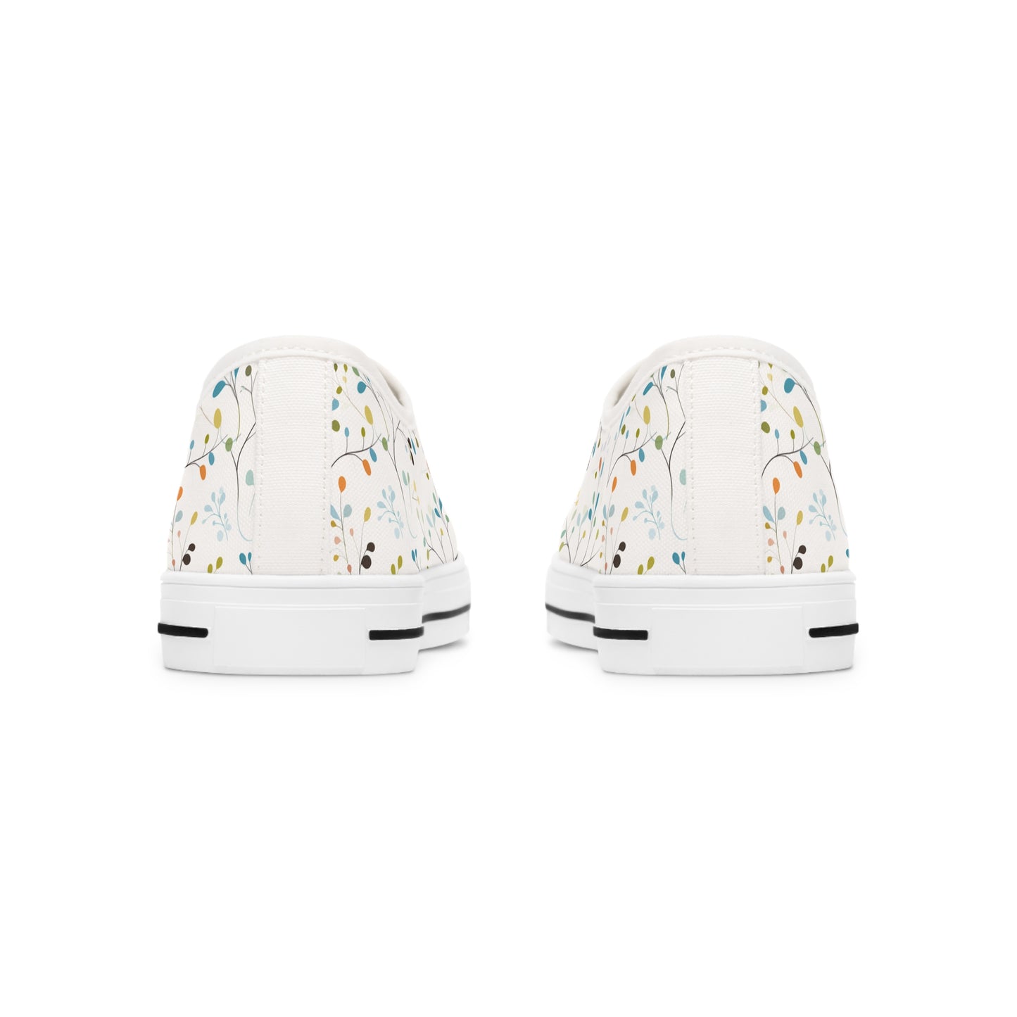 Pastel Vines Women's Low Top Sneakers