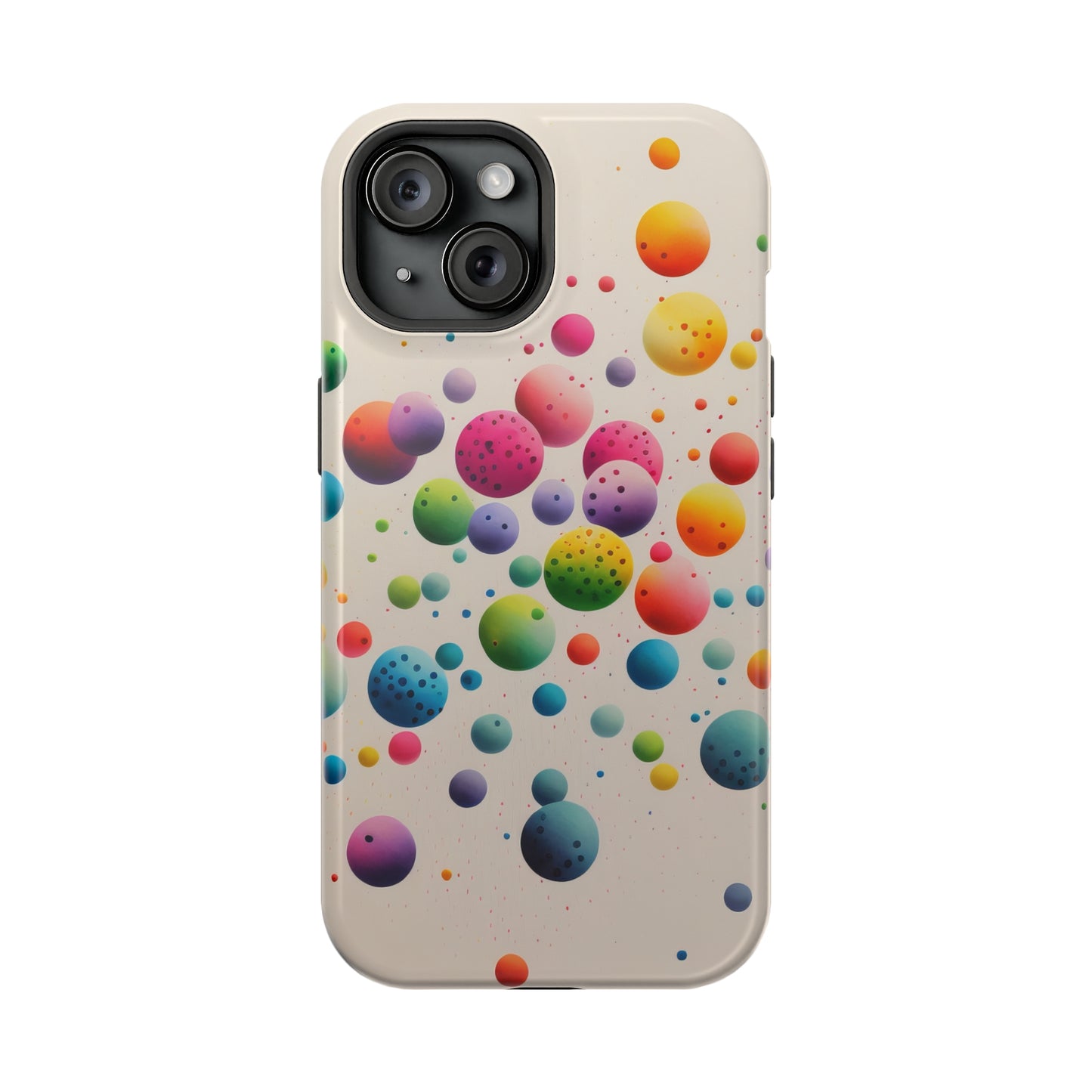 Rainbow Dots MagSafe Tough iPhone Case