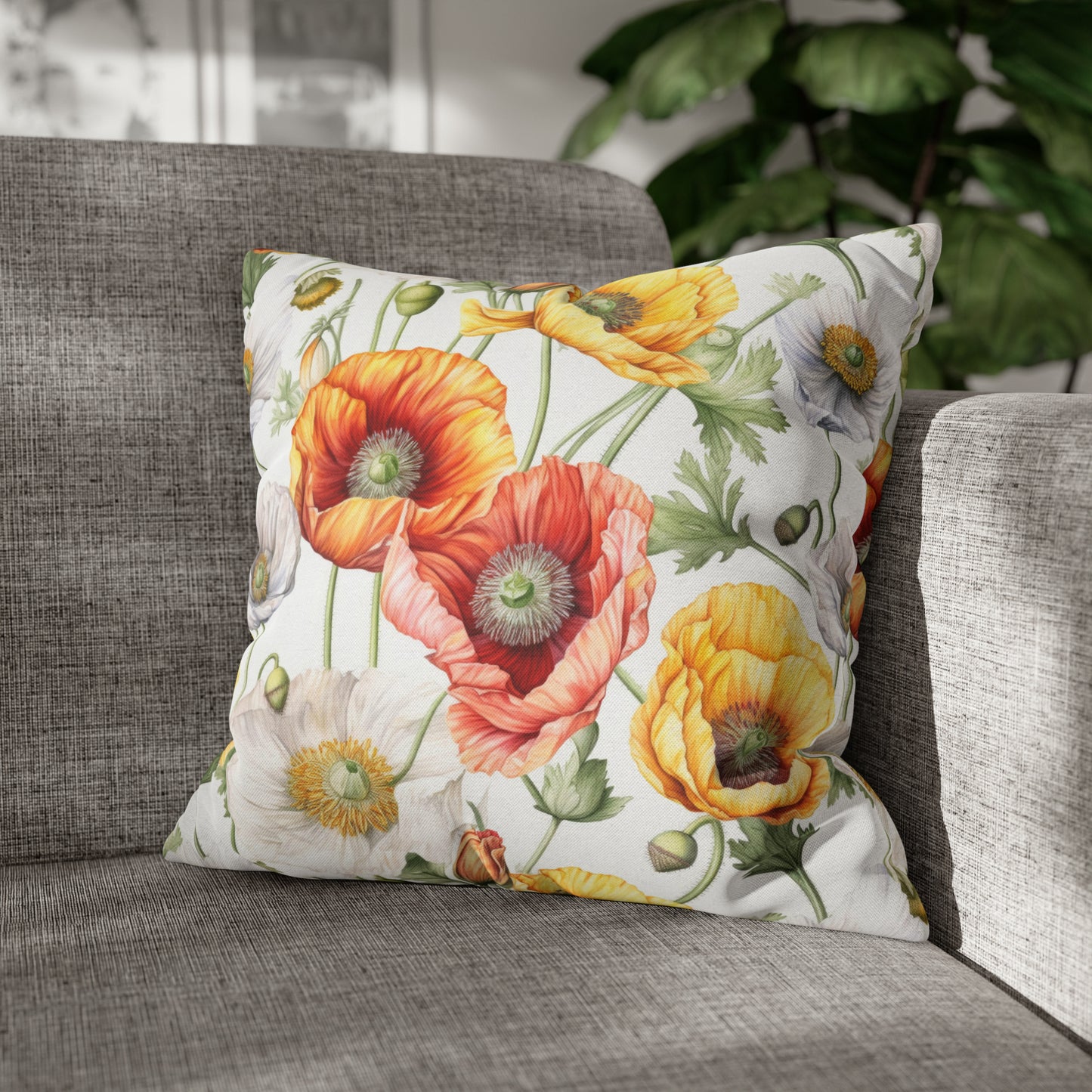 Iceland Poppies Square Pillow Case