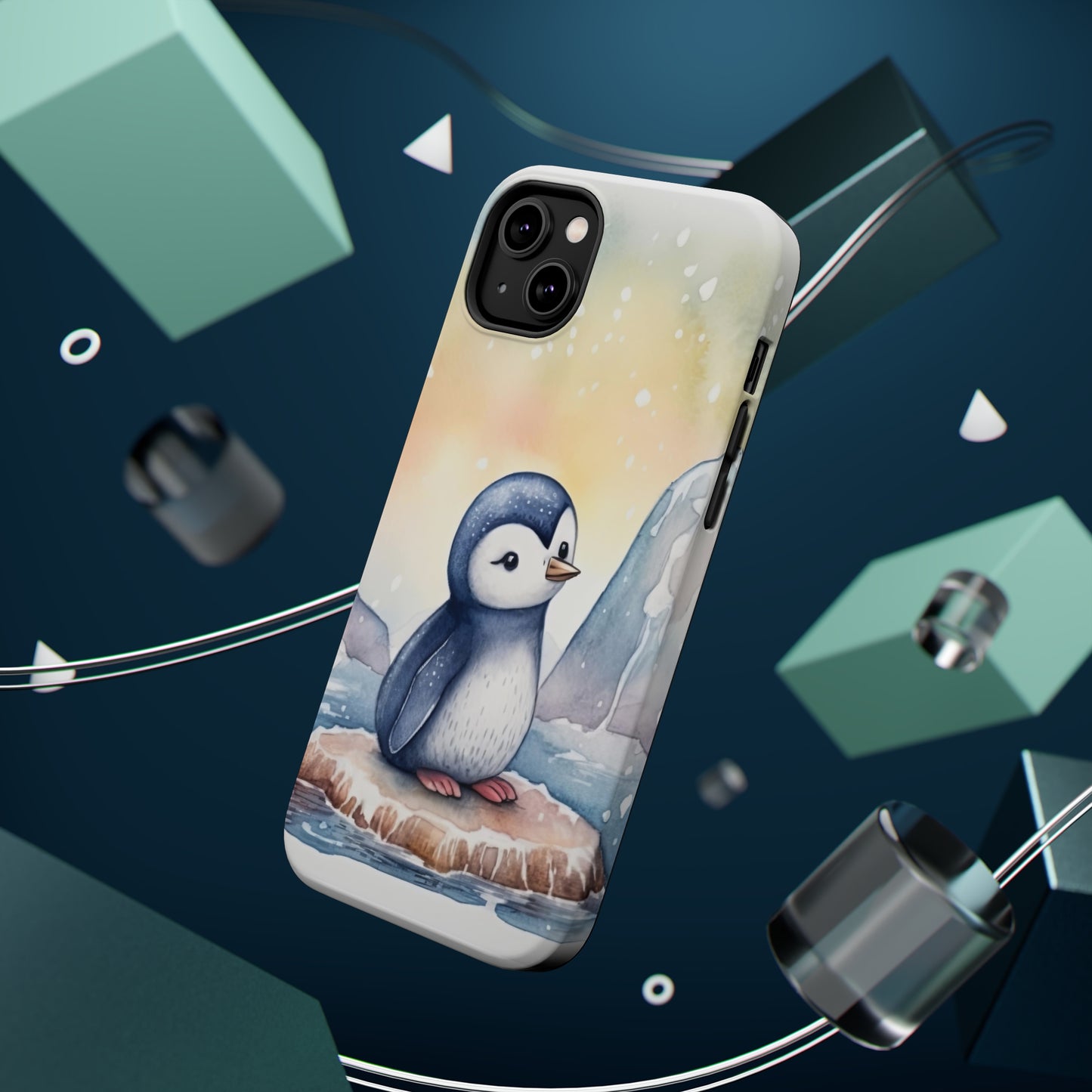 Cute Penguin MagSafe Tough iPhone Case