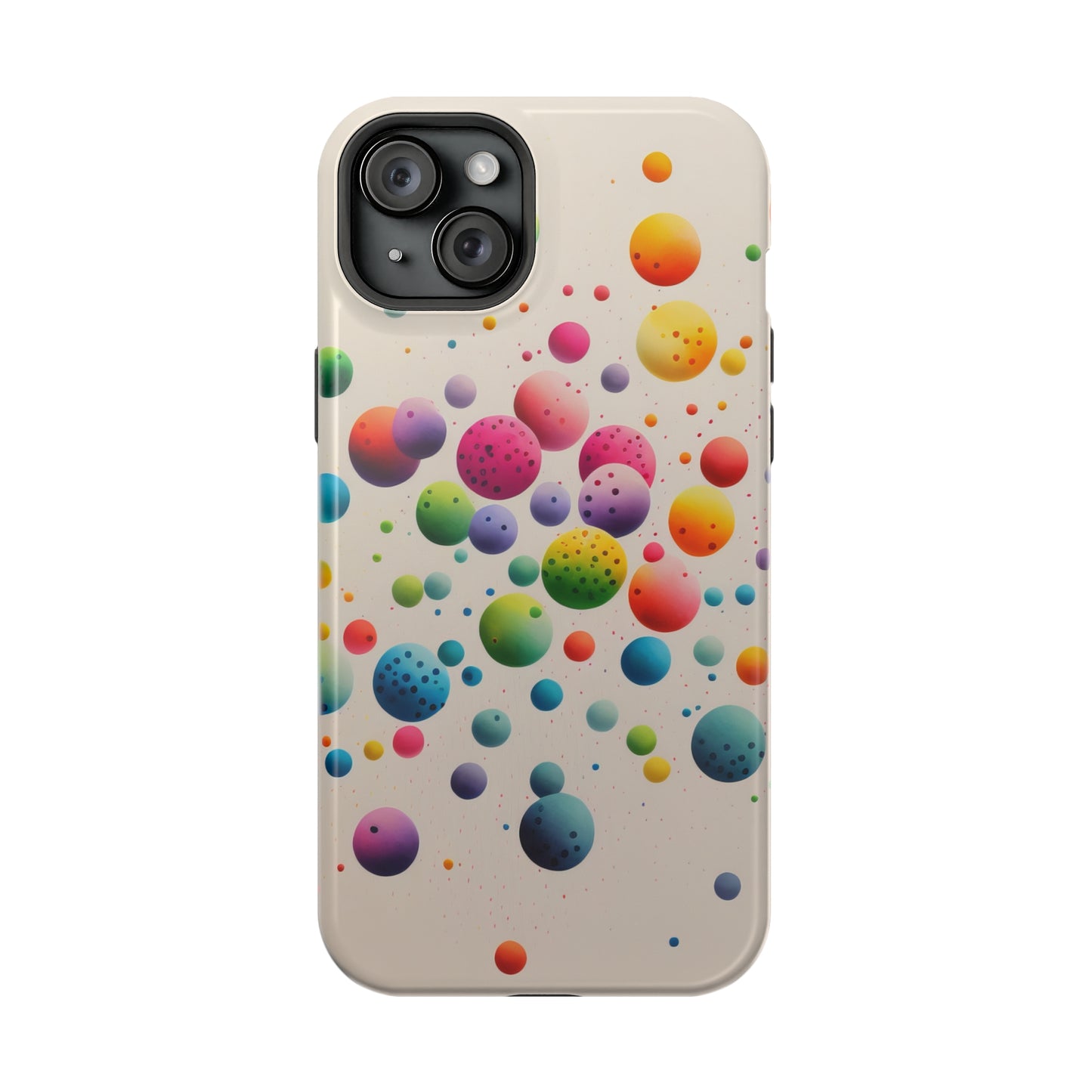 Rainbow Dots MagSafe Tough iPhone Case
