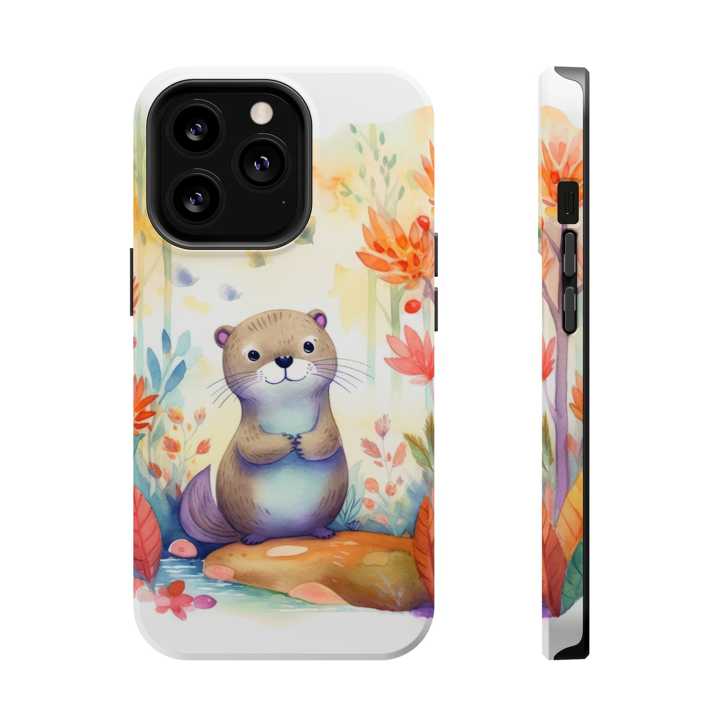 Cute Otter MagSafe Tough iPhone Case