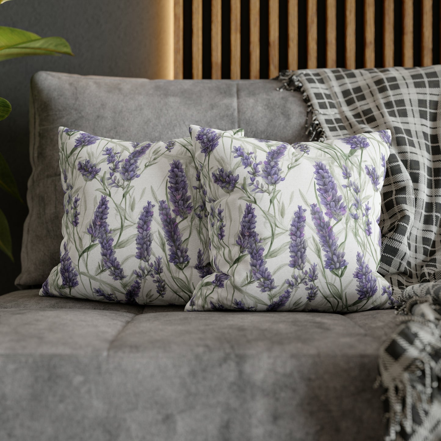 Lavendar Square Pillow Case