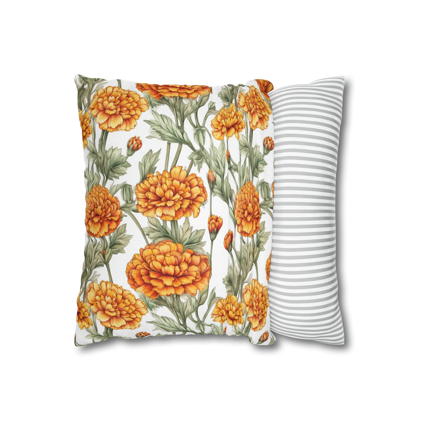 Marigolds Square Pillow Case