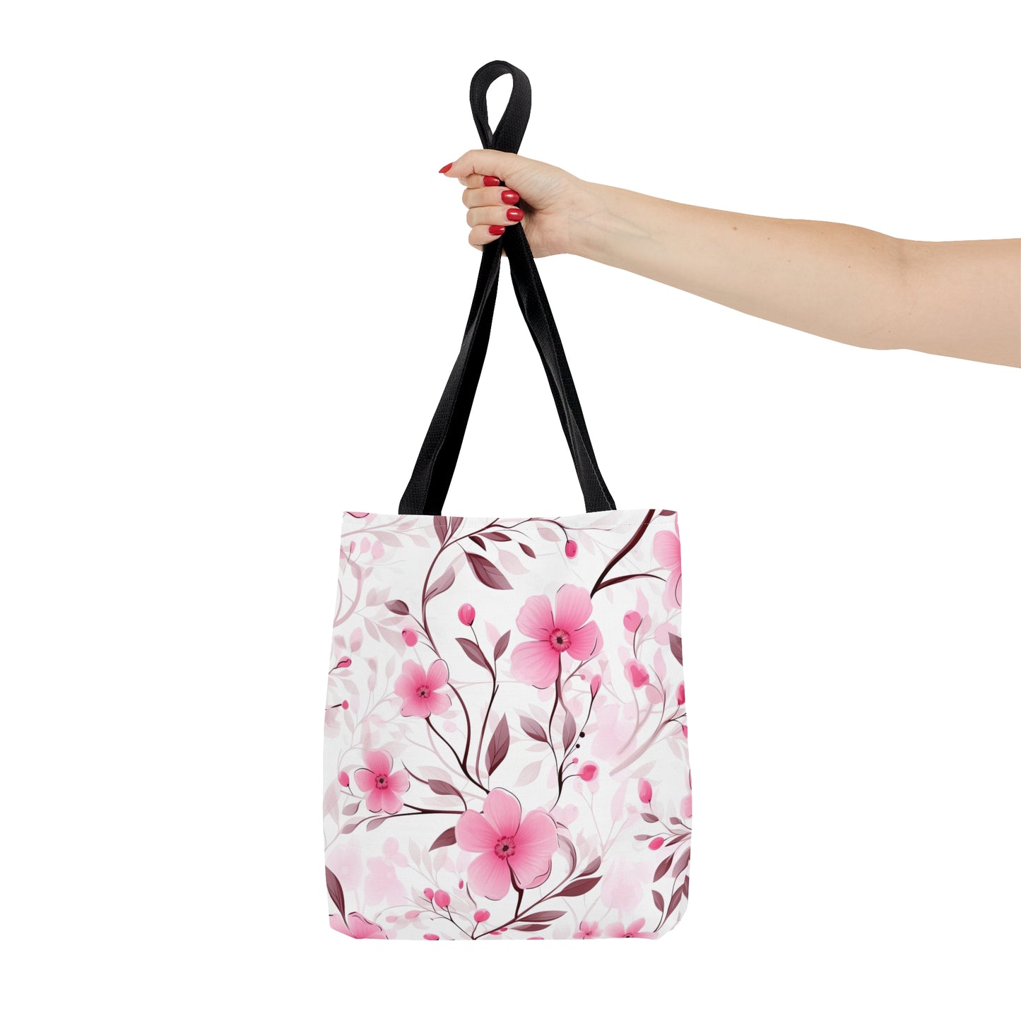 Pink Whimsy Wildflowers Tote Bag