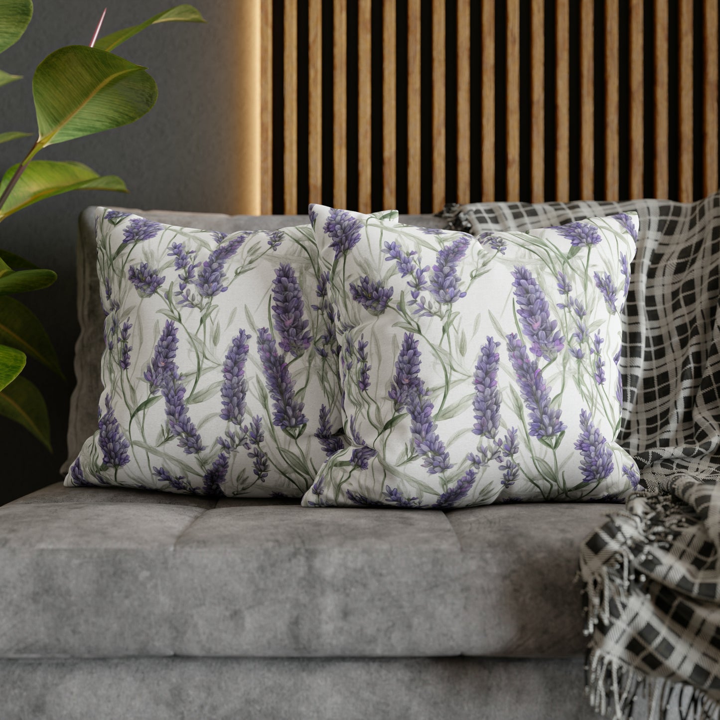Lavendar Square Pillow Case