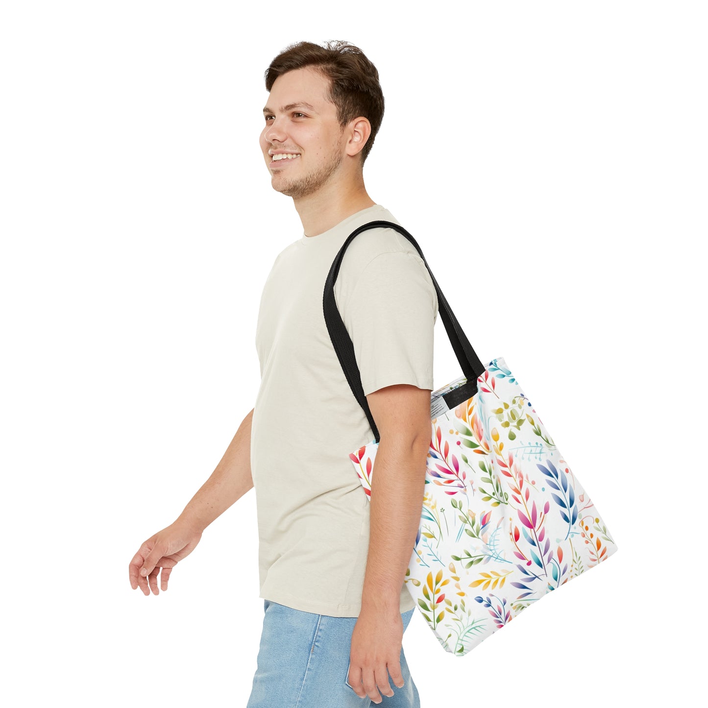 Pastel Leaves Tote Bag