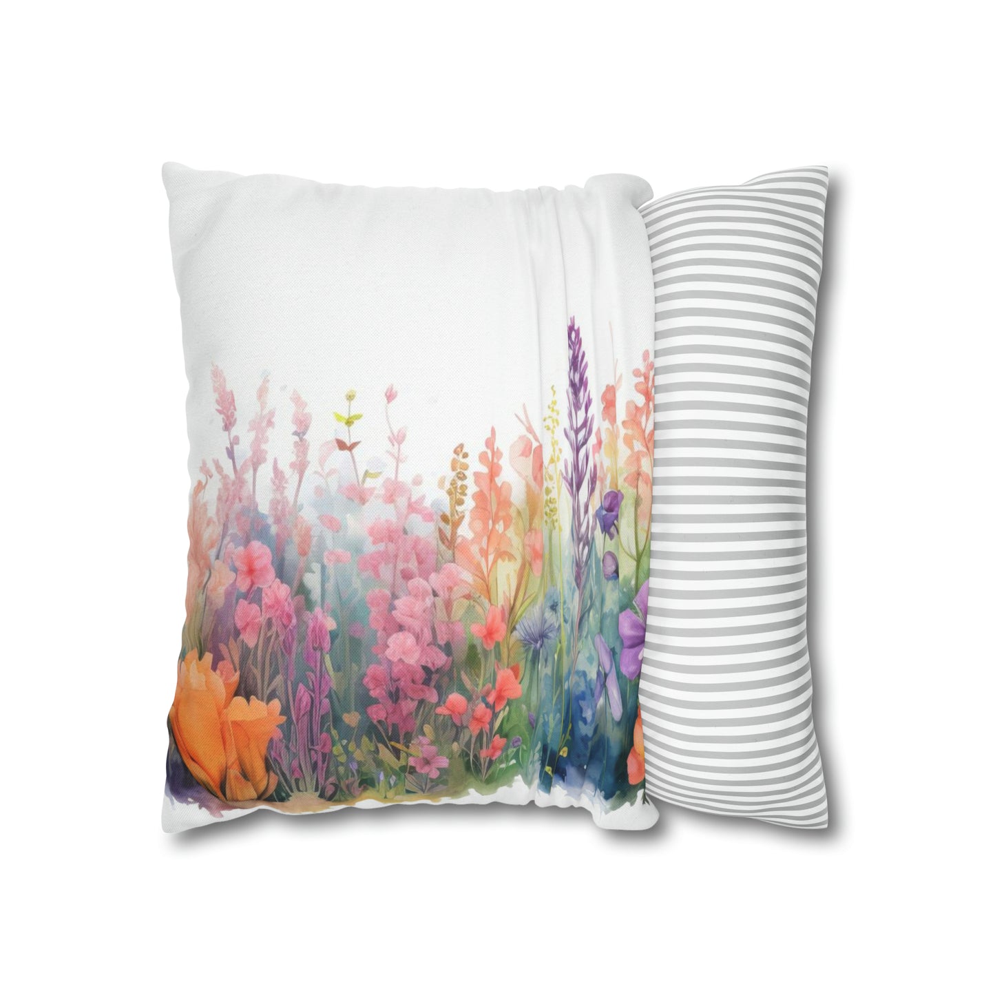 Meadow Wildflowers Square Pillow Case