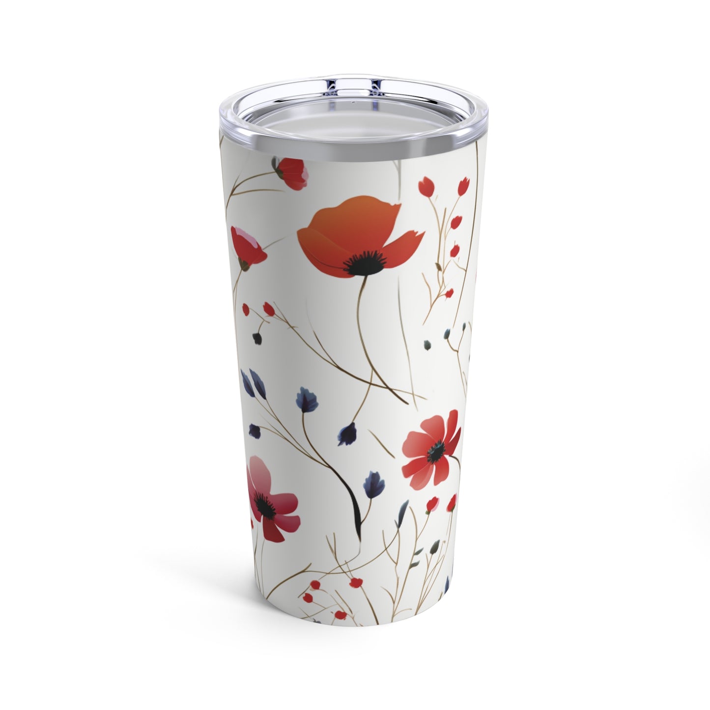 Coral Wildflowers Tumbler 20oz