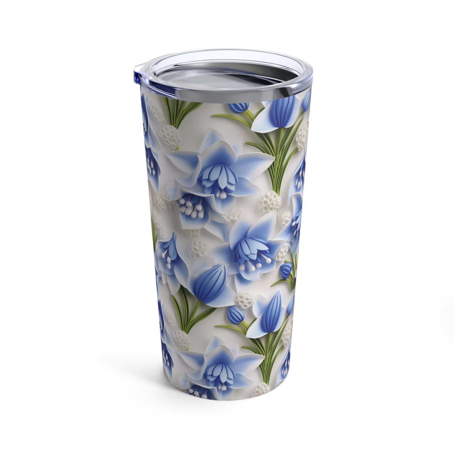 Sculpted Bluebells Tumbler 20oz