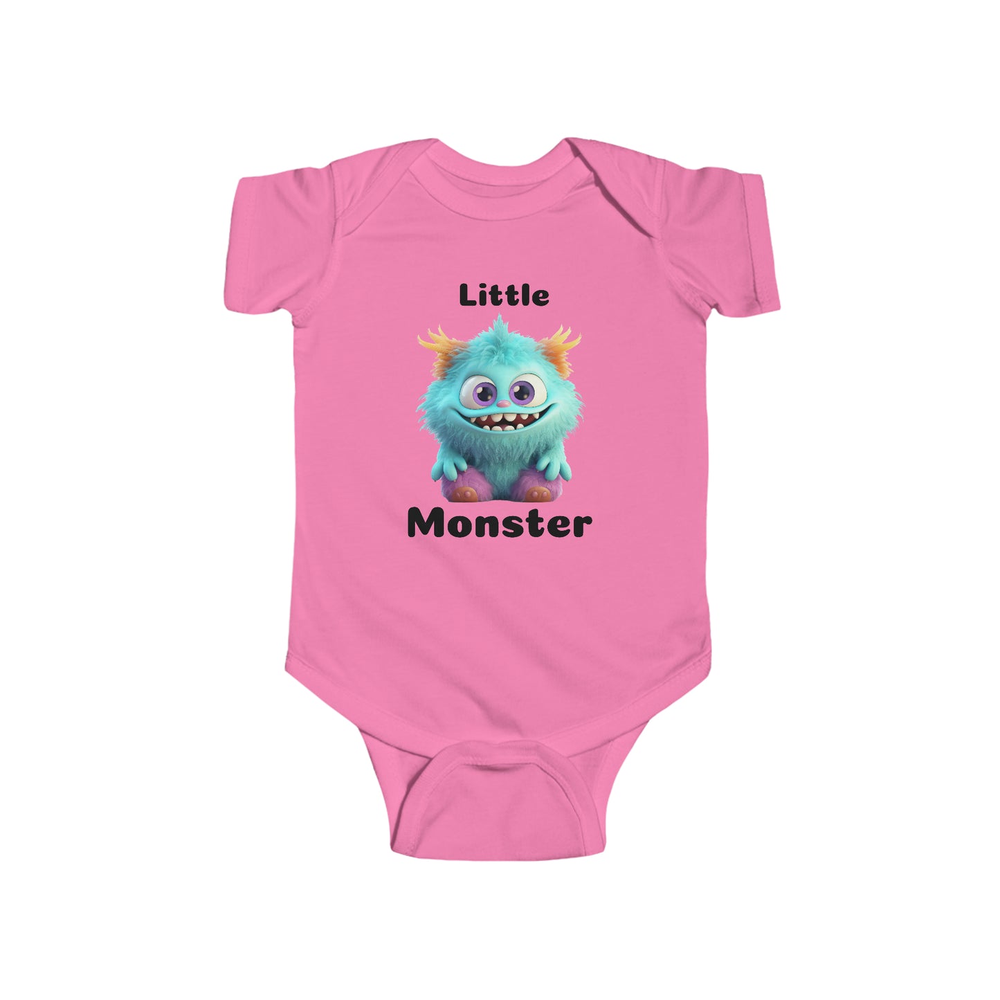 Aqua Little Monster Infant Fine Jersey Bodysuit