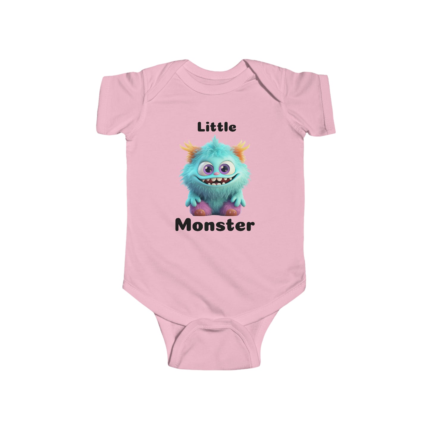 Aqua Little Monster Infant Fine Jersey Bodysuit