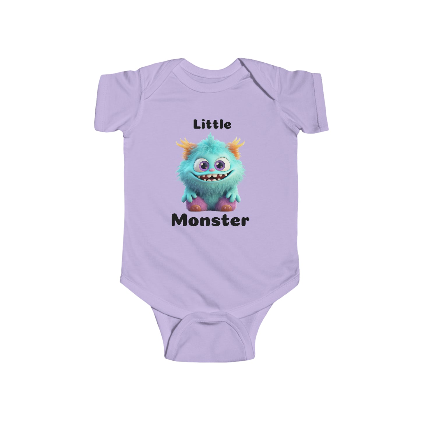 Aqua Little Monster Infant Fine Jersey Bodysuit