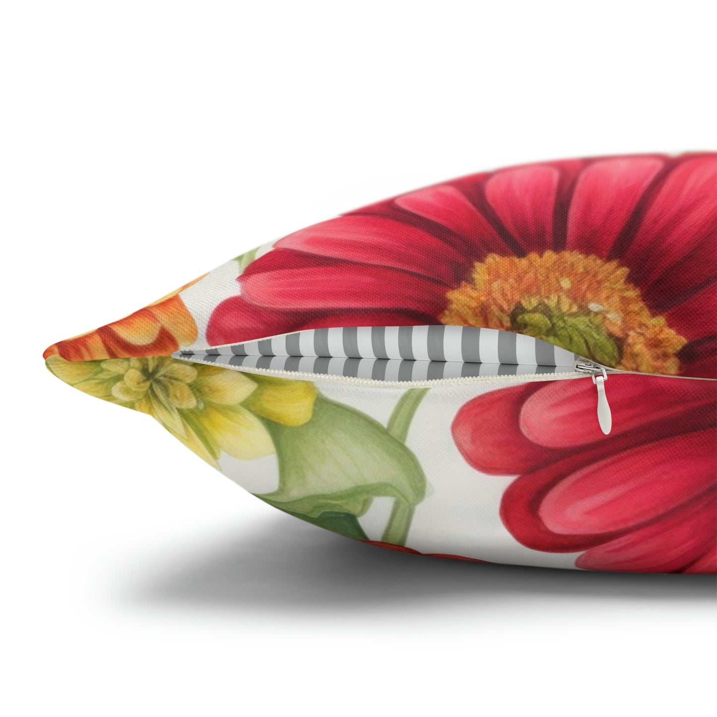 Zinnias Square Pillow Case