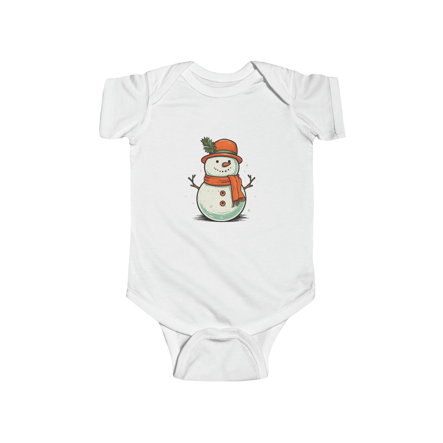 Jolly Snowman Infant Fine Jersey Bodysuit