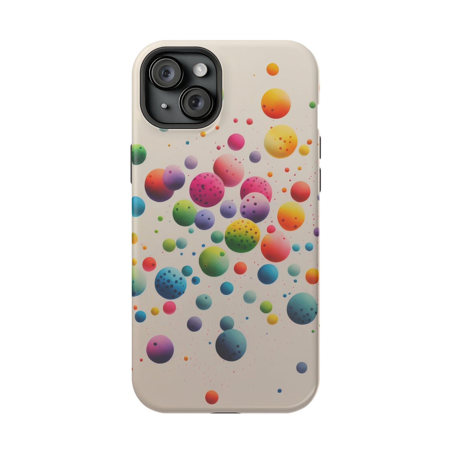Rainbow Dots MagSafe Tough iPhone Case