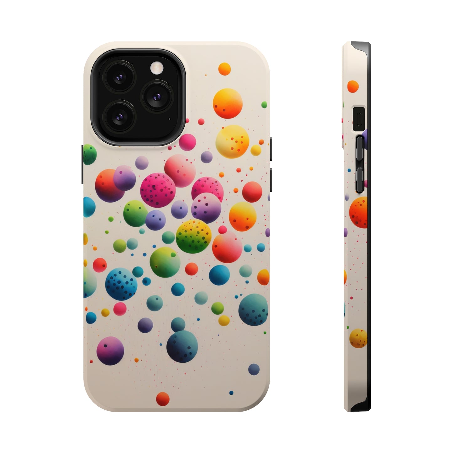 Rainbow Dots MagSafe Tough iPhone Case