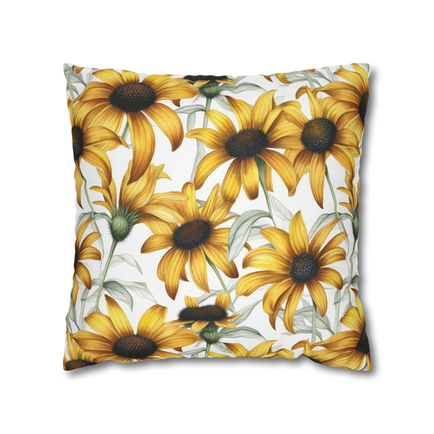 Sunflowers Square Pillow Case