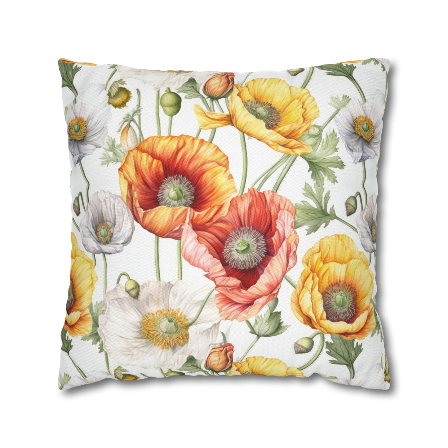 Iceland Poppies Square Pillow Case