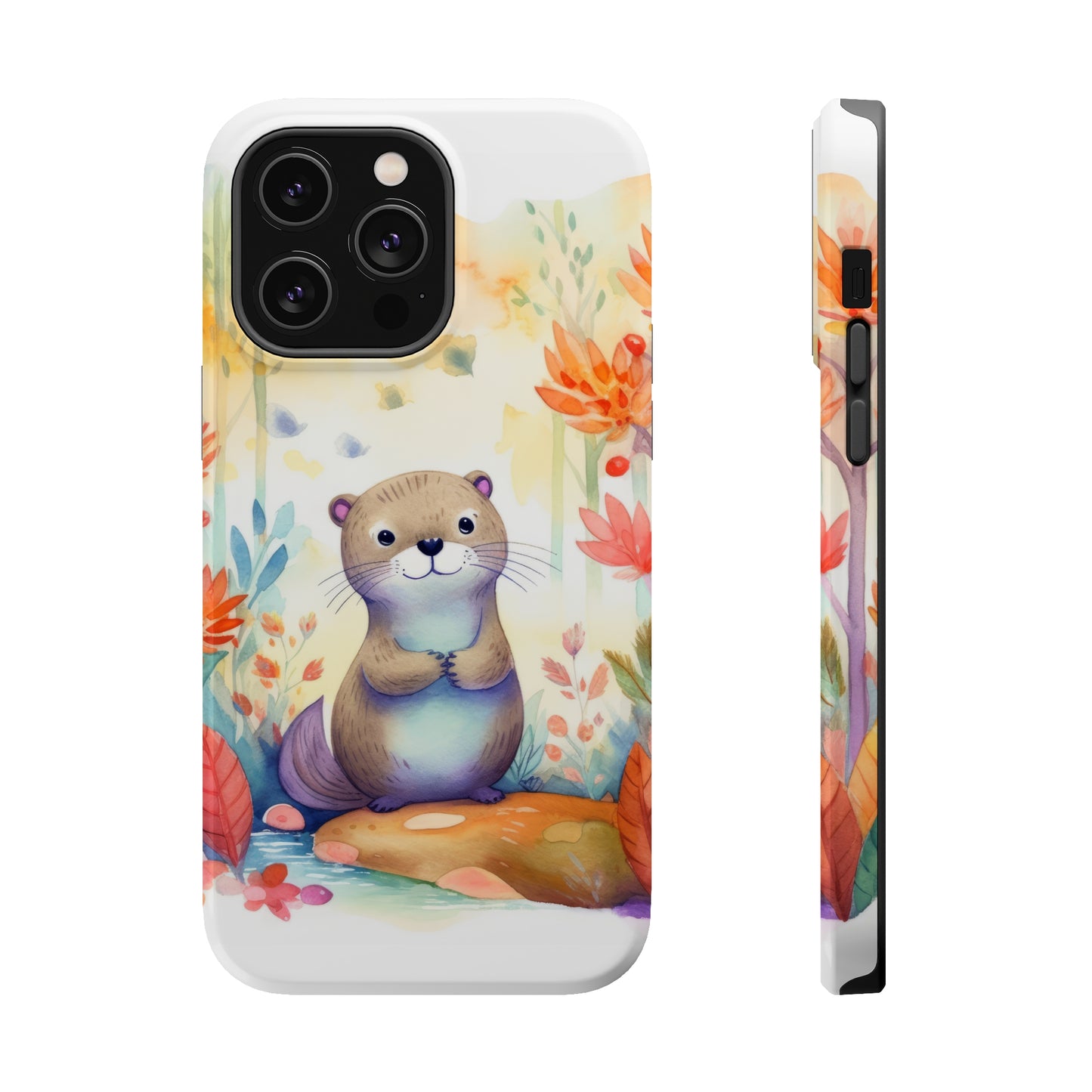 Cute Otter MagSafe Tough iPhone Case