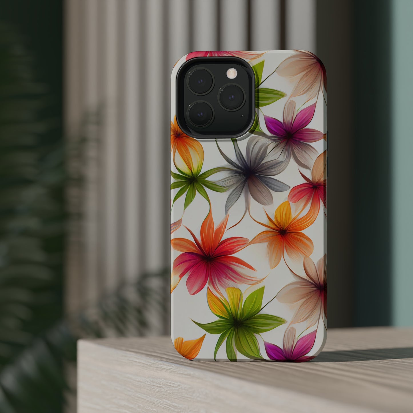 Floral Burst MagSafe Tough iPhone Case